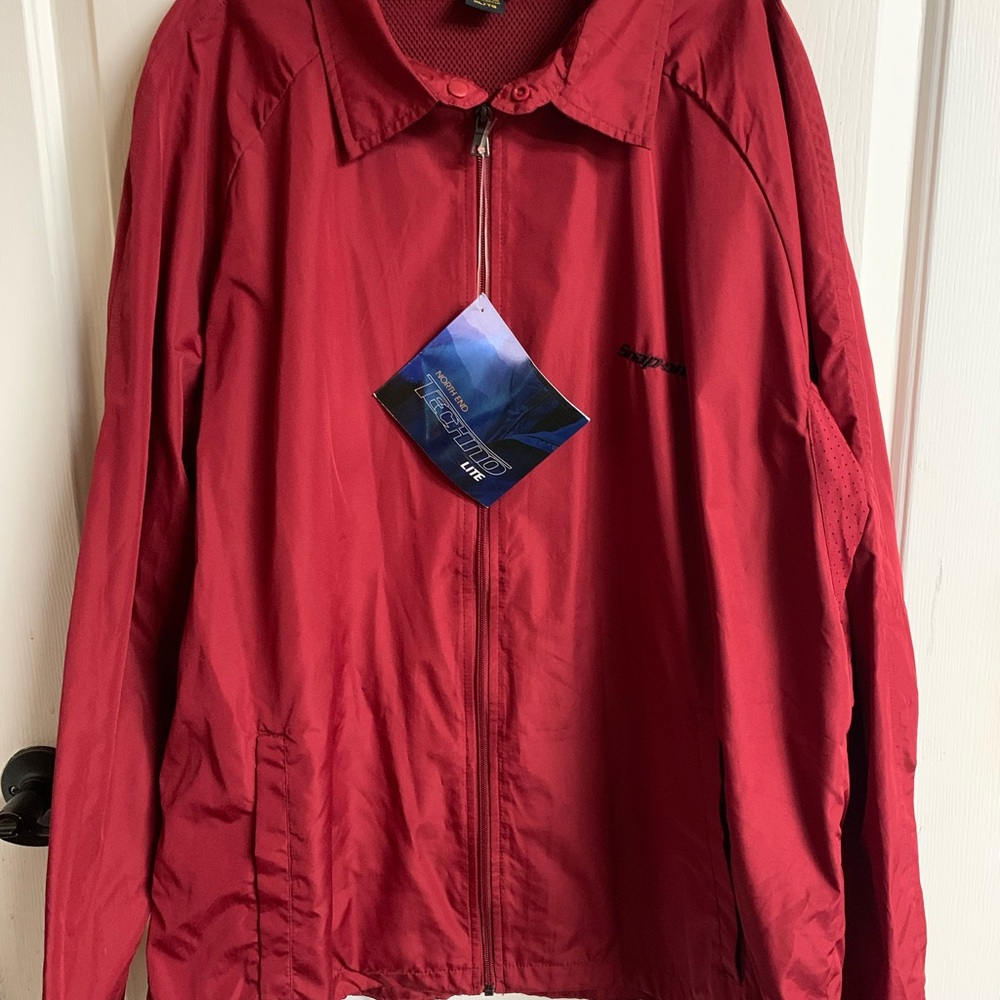 NWT Snap On Men's Crimson Windbreaker